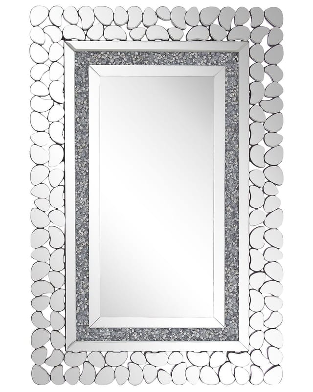 Beliani Wandspiegel PABU Silber 2x60x90