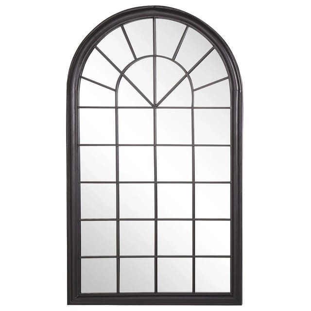 Beliani Wandspiegel TREVOL Schwarz 5x77x130