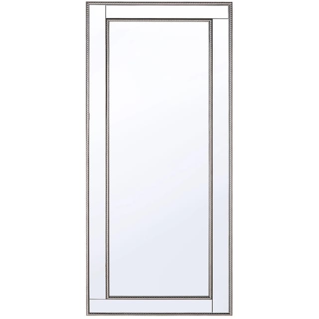 Beliani Wandspiegel FENIOUX Silber Gold 2x50x130