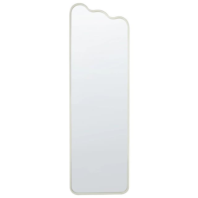 Beliani Wandspiegel ABZAC Cremeweiß 3x45x145