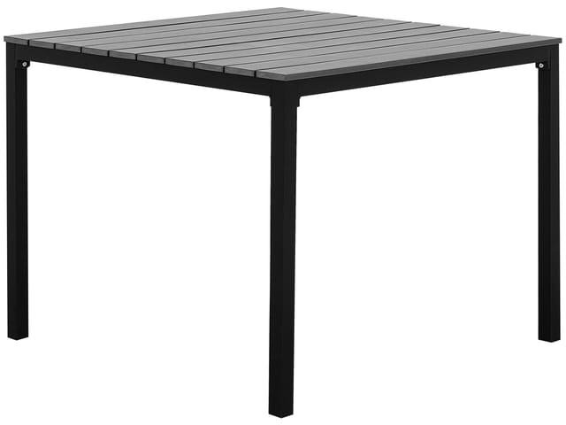 Beliani Gartentisch PRATO Grau Schwarz 95x95x74