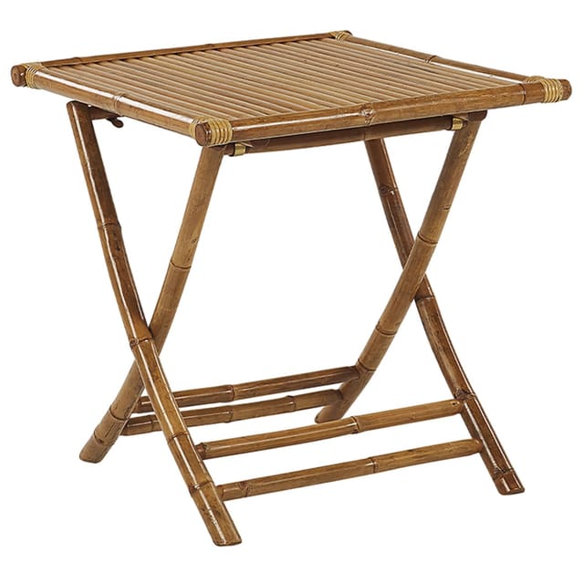 Beliani Couchtisch MOLISE Heller Holzfarbton 70x70x73