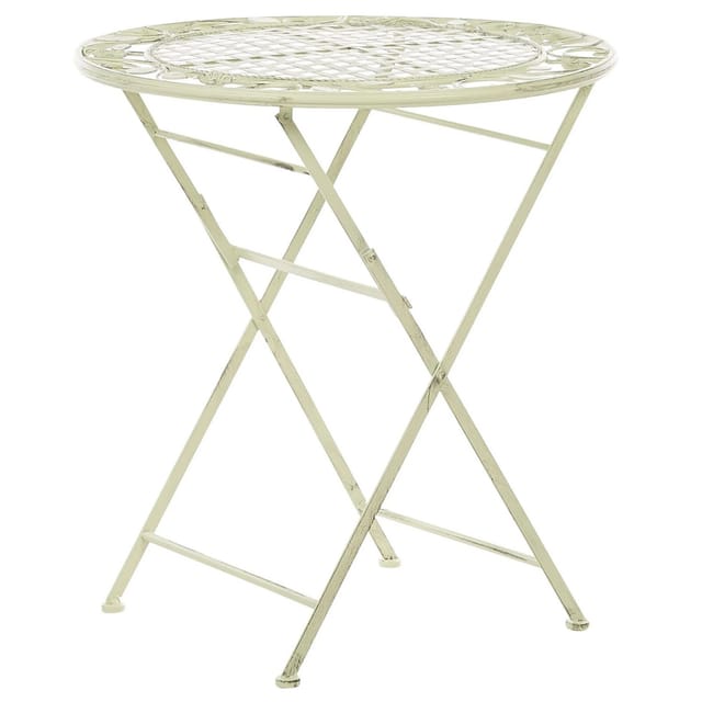 Beliani Klappbarer Tisch BIVIO Hellgrün 70x70x73