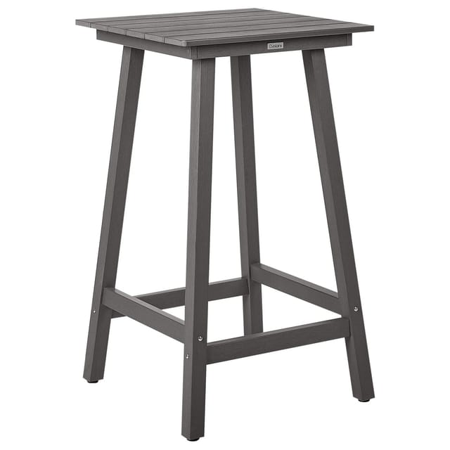 Beliani Gartentisch ADIRONDACK Dunkelgrau 60x59x103