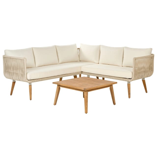 Beliani Sitzgruppe ALCAMO Hellbeige