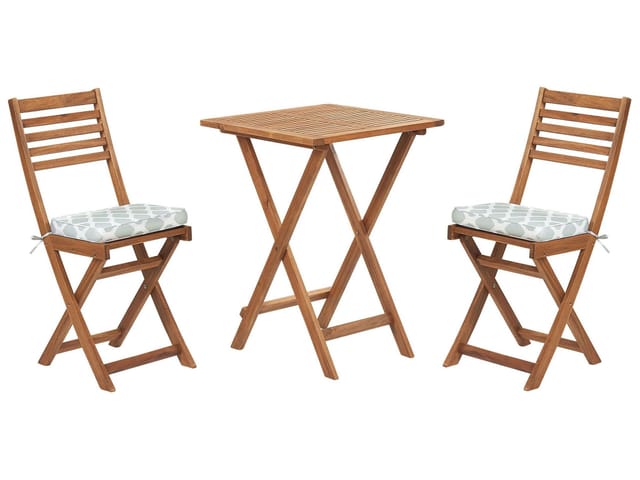 Beliani Bistro Set FIJI Mintgrün 60x60x84