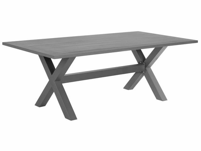 Beliani Gartentisch CASCAIS Grau 200x105x74