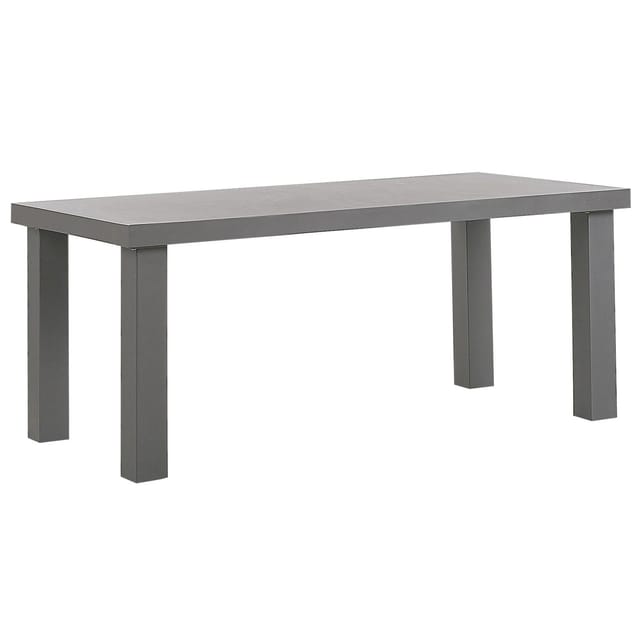 Beliani Gartentisch TARANTO Grau 180x90x76