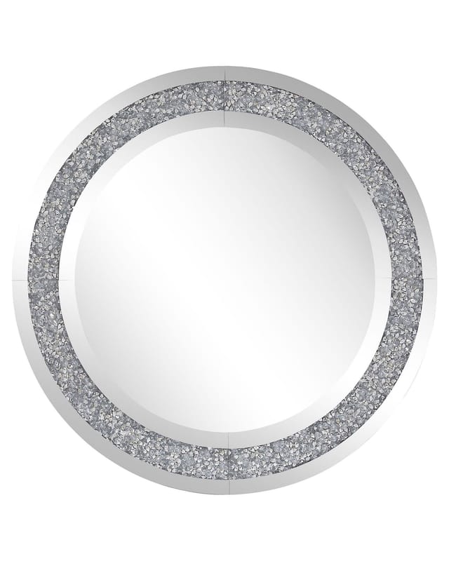 Beliani Wandspiegel ERBRAY Silber 2x70x70