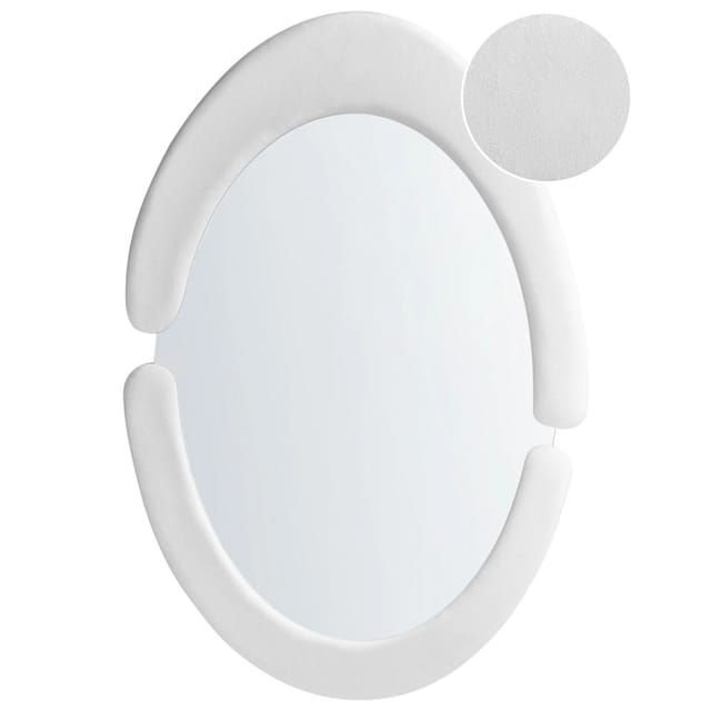 Beliani Wandspiegel MASSAY Weiss 3x53x90