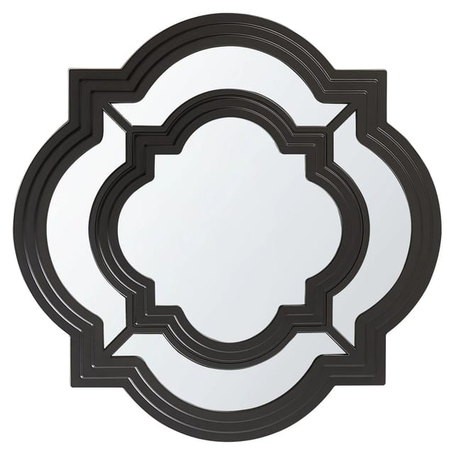 Beliani Dekospiegel COBETA Schwarz 5x51x51