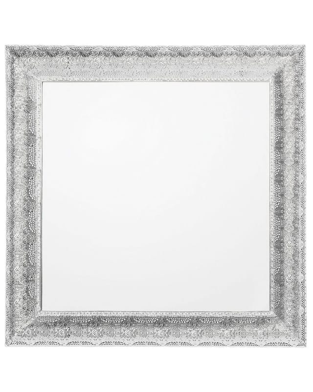 Beliani Wandspiegel CAVAN Silber 4x65x65