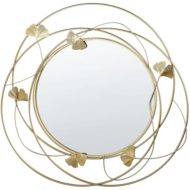Beliani Dekospiegel ANGLET Gold 4x47x45