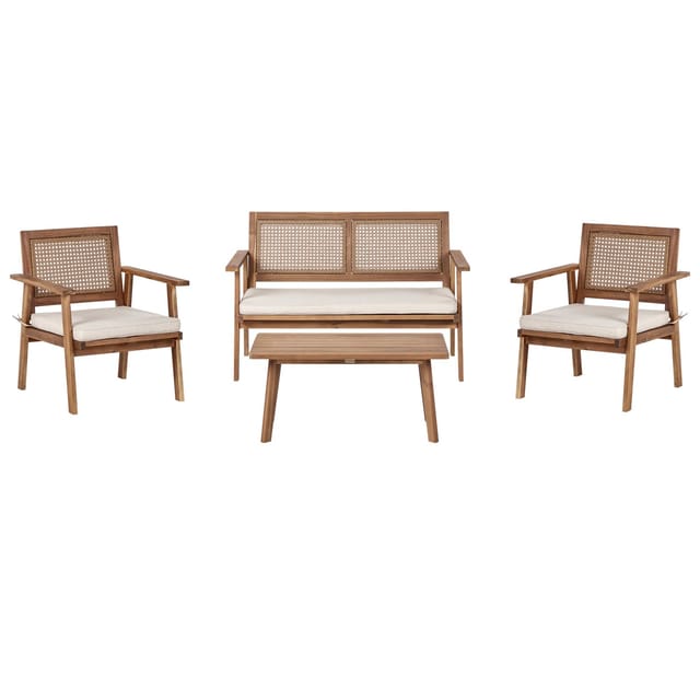 Beliani Sitzgruppe ARENELLA Hellbeige
