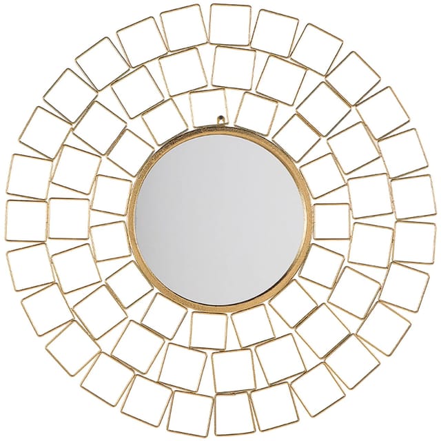 Beliani Dekospiegel LABRIT Gold 3x90x90