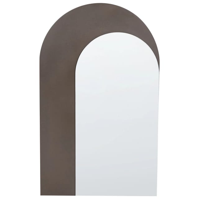 Beliani Wandspiegel PIGNY Braun 2x58x99