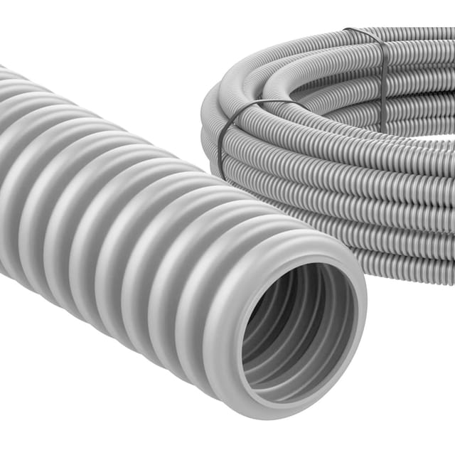ViD Flexibles Leerrohr M20 25 Meter 320N 1J von -5°C Bis +60°C Lichtgrau