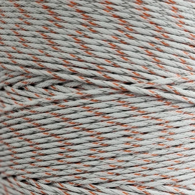 ZGM Weidezaunlitze Premium Weiß/Orange 400 m 9 Leiter