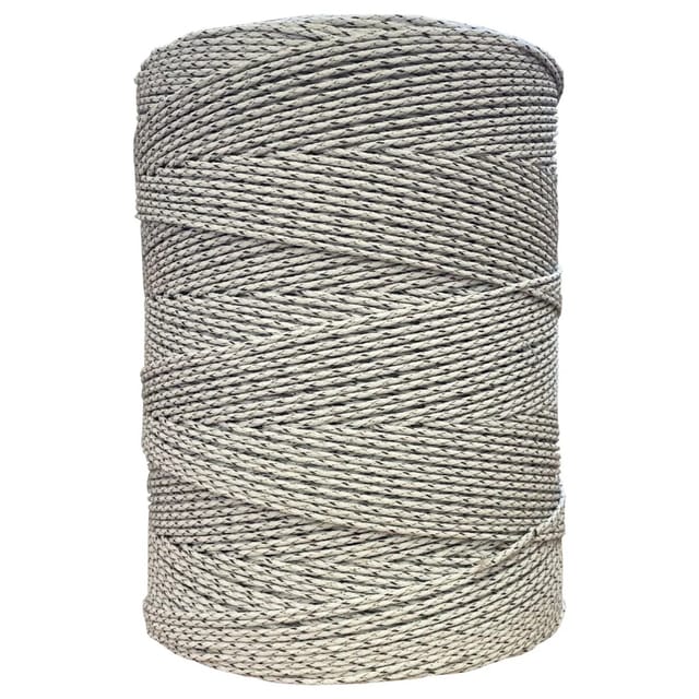 ZGM Weidezaunlitze Premium Weiß/Braun 200 m 9 Leiter