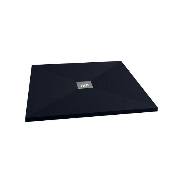 Schulte Duschwanne ExpressPlus Extraflach Quadrat 90 cm x 90 cm Anthrazit