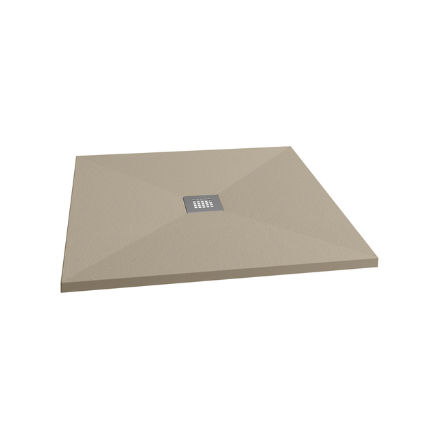 Schulte Duschwanne ExpressPlus Extraflach Quadrat 90 cm x 90 cm Sand
