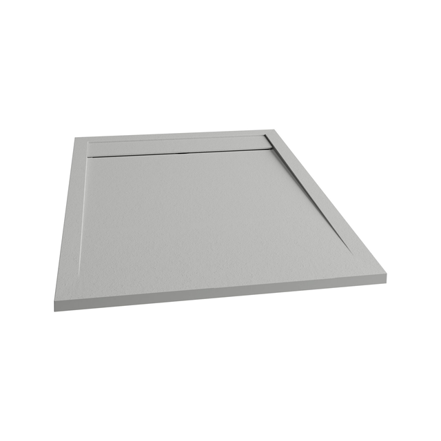 Schulte Duschwanne ExpressPlus Extraflach Rechteck 120 cm x 90 cm Lichtgrau