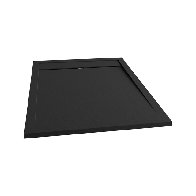 Schulte Duschwanne ExpressPlus Extraflach Rechteck 120 cm x 100 cm Anthrazit