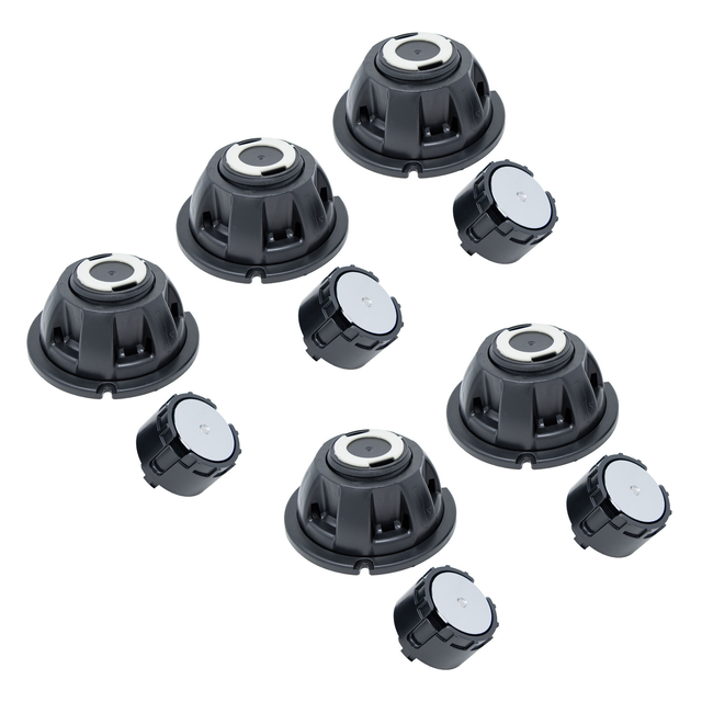 Schulte Unterbaufuß für Duschwannen Centro- & Lineastone 90 mm - 112 mm 5er-Set