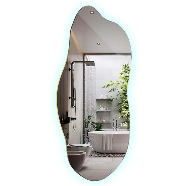 Tulup LED Spiegel LED Organische Spiegel 45x100 cm LED Spiegel Organisch Kaltweiß 6500K