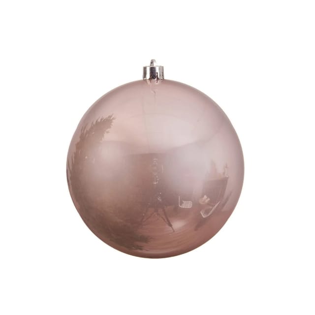 Marelida Christbaumkugel Weihnachtskugel Bruchfest 14cm Glänzend Für Außen Puderrosa
