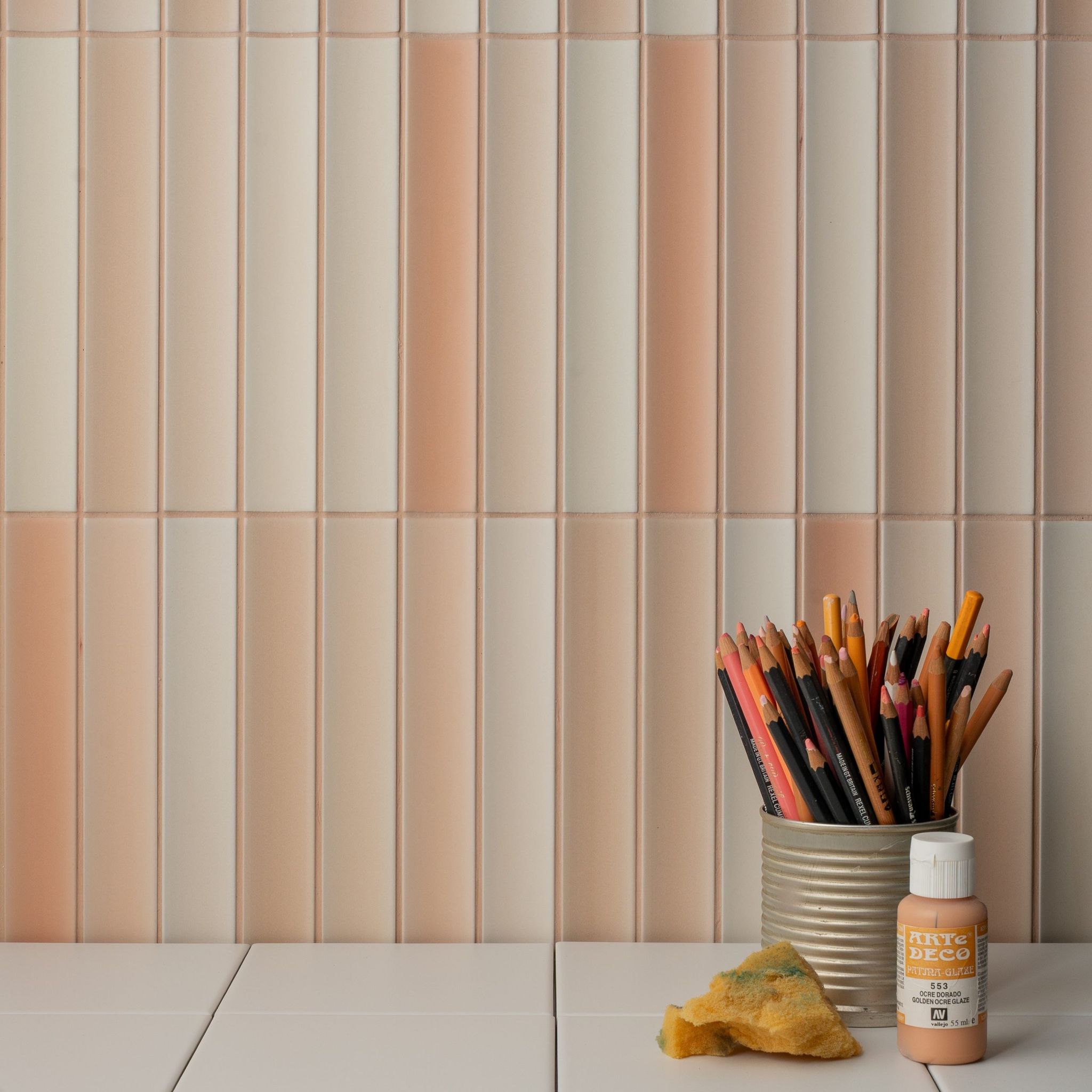 Premium Dekorfliesen Koralle Matt 11,5x23 Cm – Enjoy Golden Peach