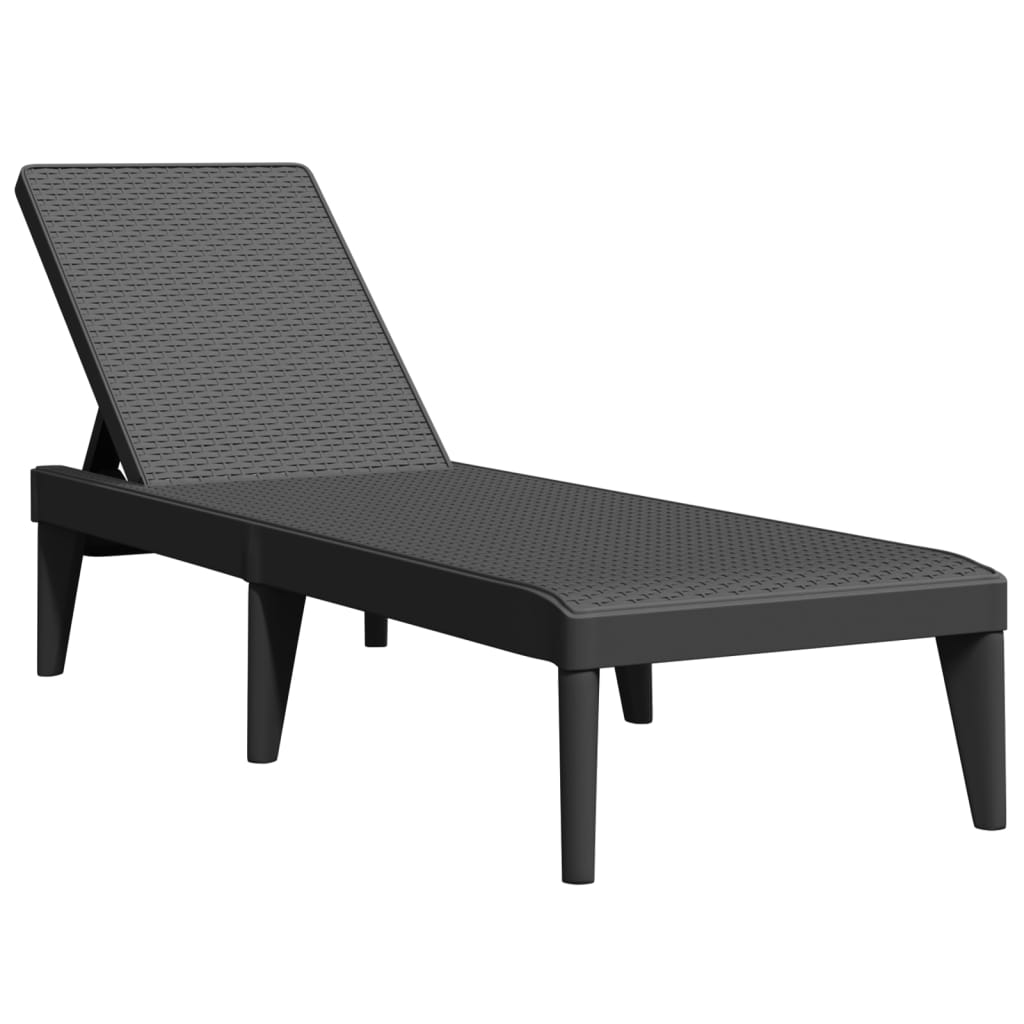 Maison Exclusive - Sonnenliege Anthrazit 186x60x29 Cm Pp
