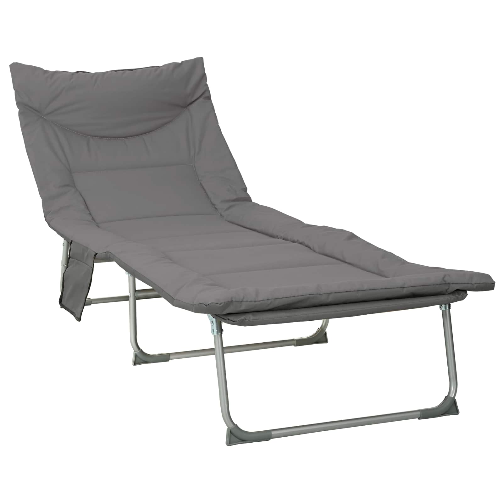 Maison Exclusive - Klappbare Sonnenliege Mit Kissen Anthrazit