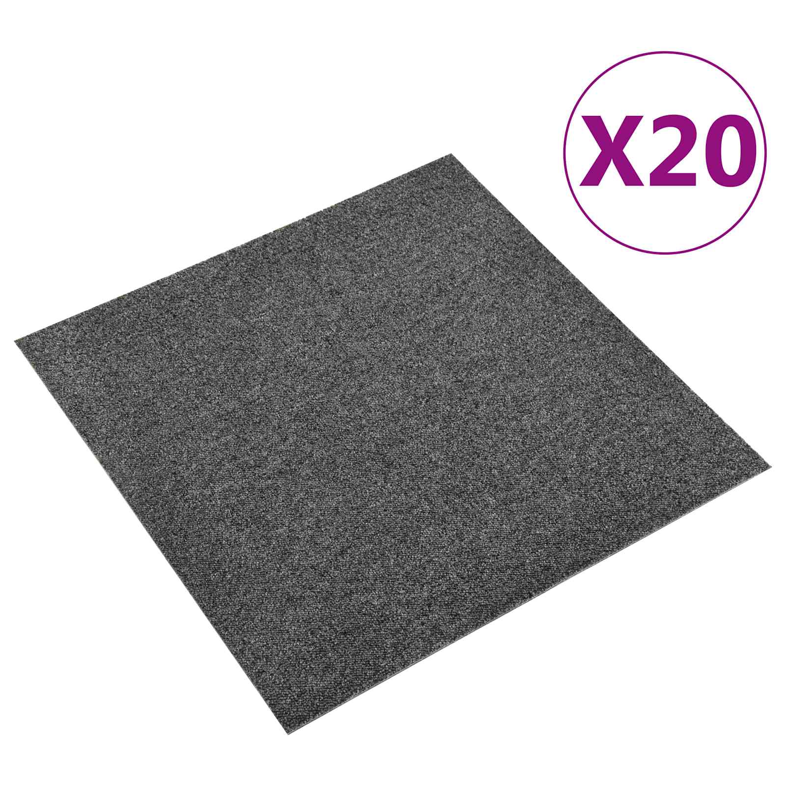 Maison Exclusive - Teppich 20 Stk. Anthrazit 50 X 50 Cm 100% Poly