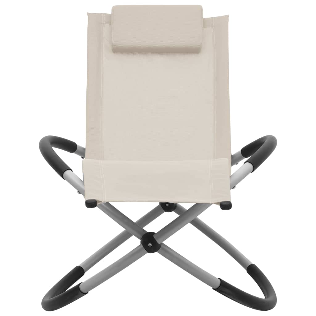 Maison Exclusive - Kinder-sonnenliege Stahl Creme
