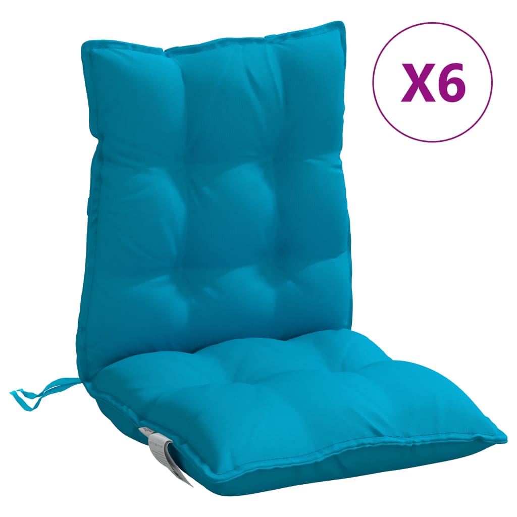 Maison Exclusive - Niedriglehner-auflagen 6 Stk. Hellblau Oxford-