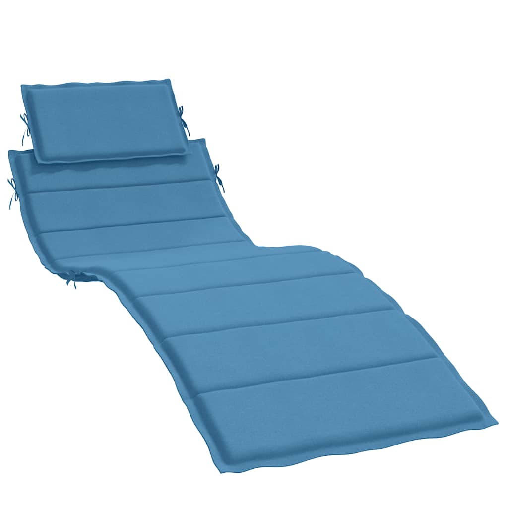 Maison Exclusive - Sonnenliegen-auflage Melange Blau 186x58x4 Cm