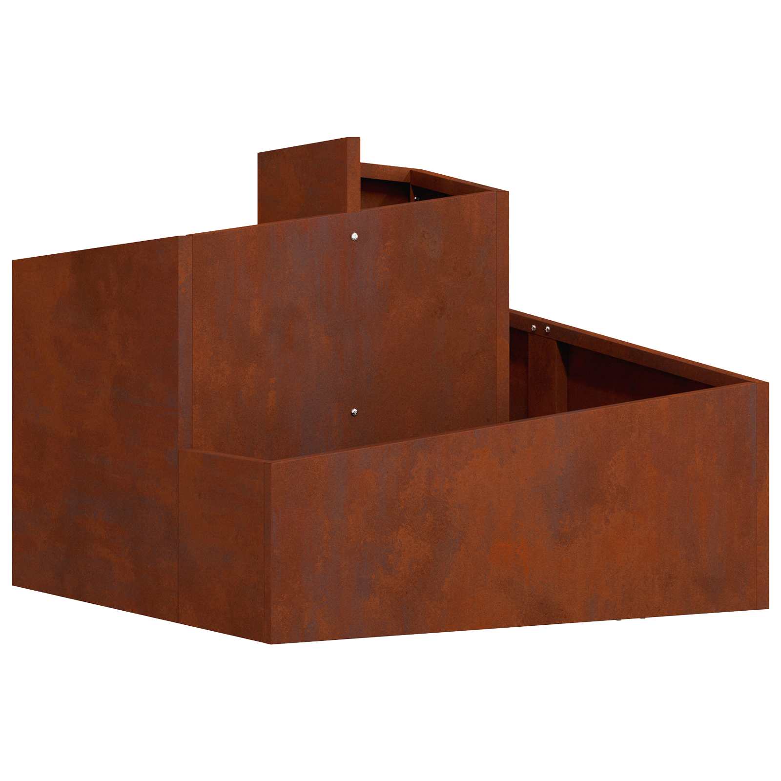 Maison Exclusive - Garten-pflanzgefäß Rostoptik 60 X 60 X 50 Cm W