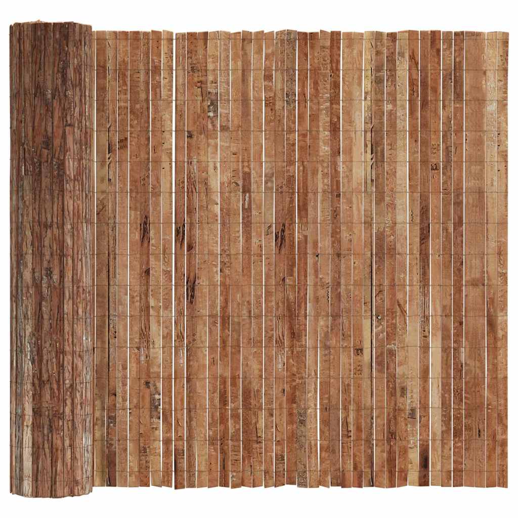 Maison Exclusive - Rindenzaun 400 X 125cm Rinde Braun