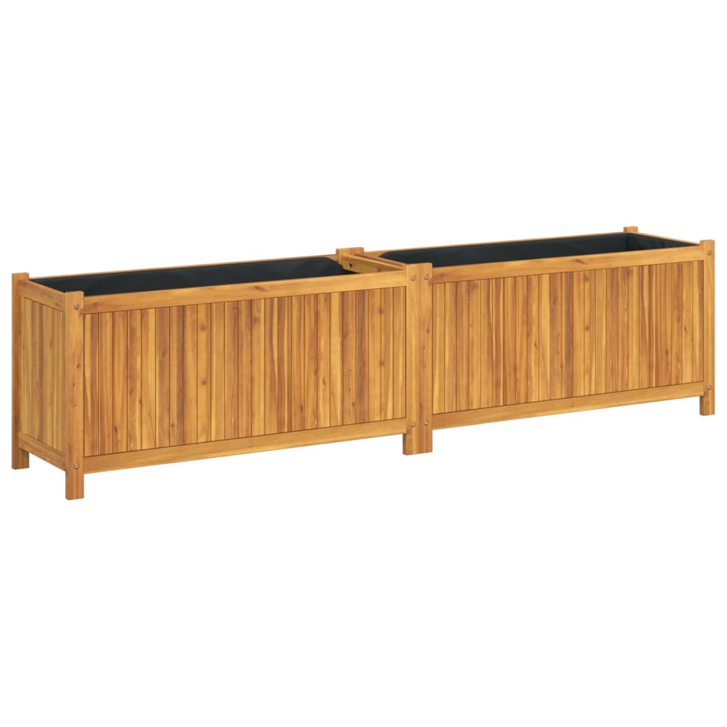 Maison Exclusive - Pflanzkübel Mit Einlage 199x38,5x50 Cm Massivh