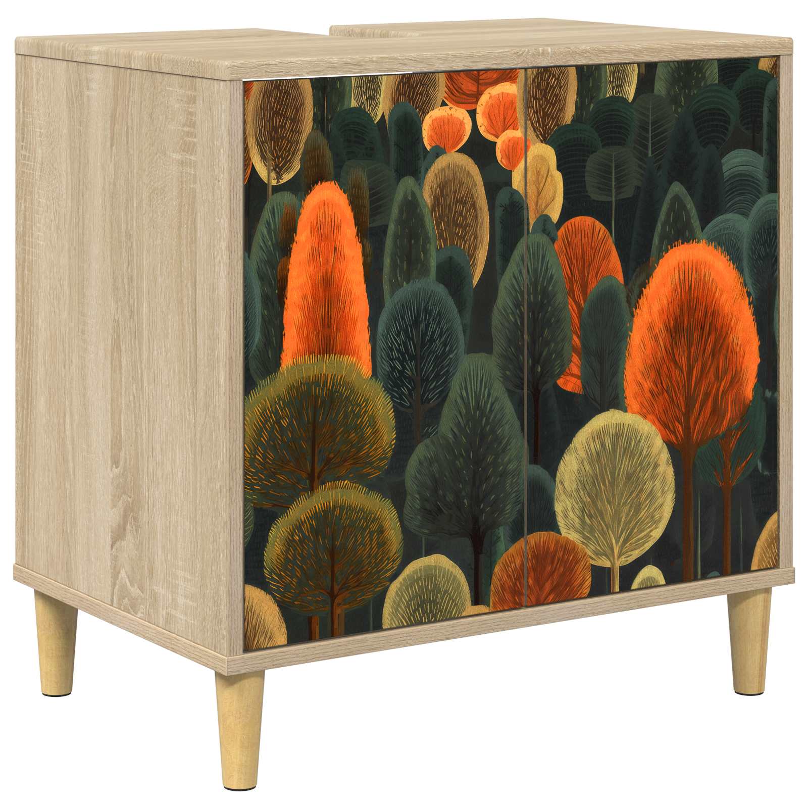 Maison Exclusive - Badezimmerschrank Zaandam Sonoma 60 X 40 X 60