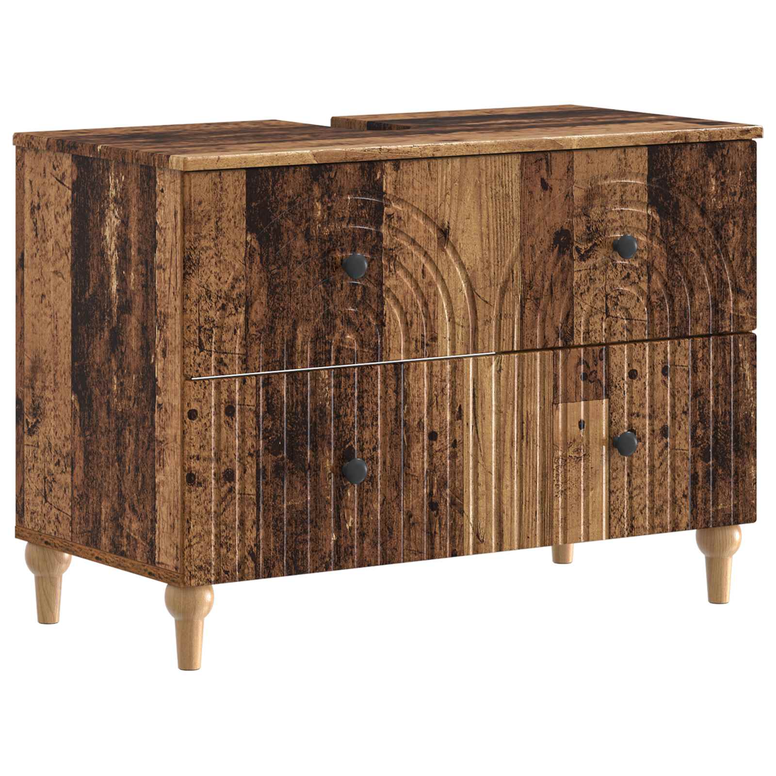 Maison Exclusive - Waschbeckenschrank Alkmaar Altholz 82 X 41 X 5