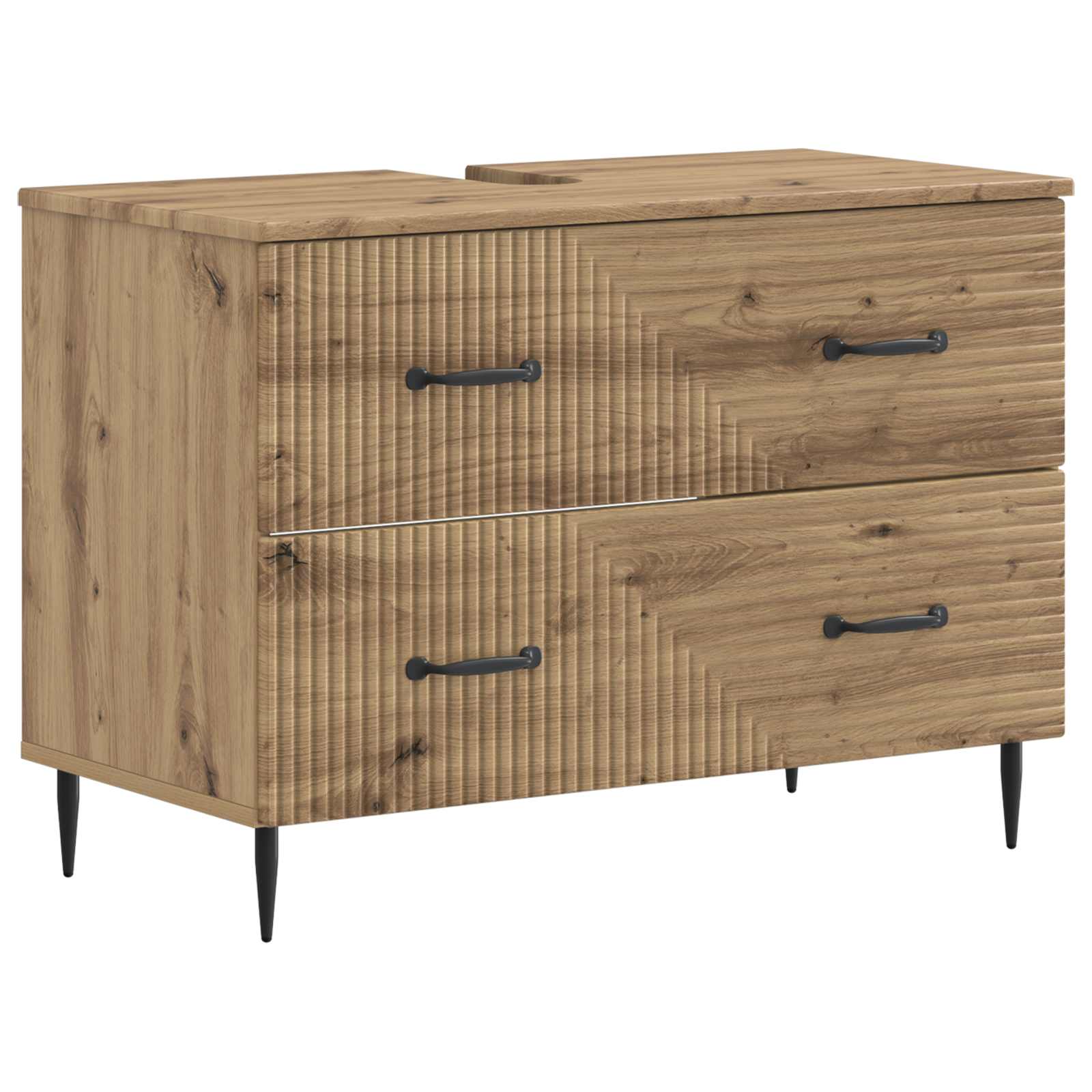 Maison Exclusive - Waschbeckenschrank Haarlem Artisan-eiche 82 X