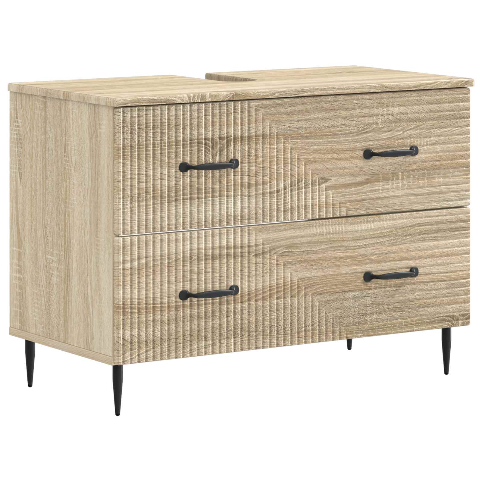 Maison Exclusive - Waschbeckenschrank Haarlem Sonoma-eiche 82 X 4