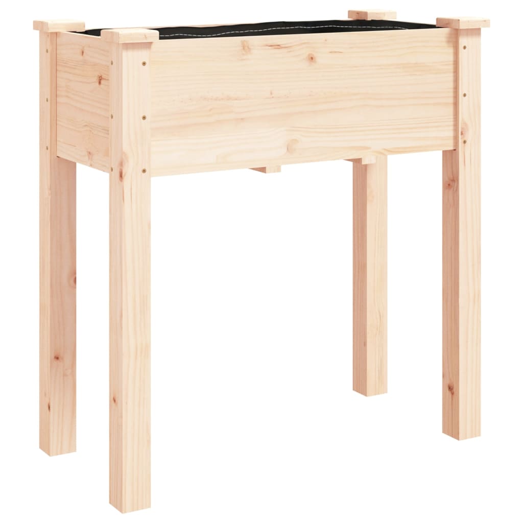Maison Exclusive - Pflanzkübel Mit Einsatz 71x37x76 Cm Massivholz