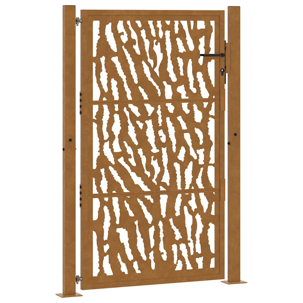 Maison Exclusive - Gartentor 100x150 Cm Verwitterungsstahl Trace-