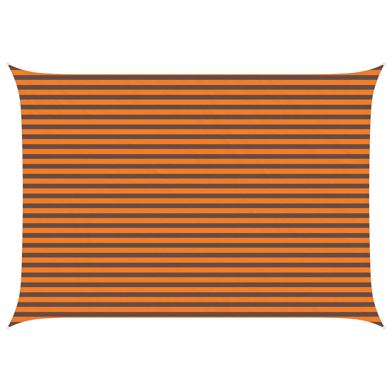 Maison Exclusive - Sonnensegel Orange Und Braun 5 X 3,5 M 100 % P