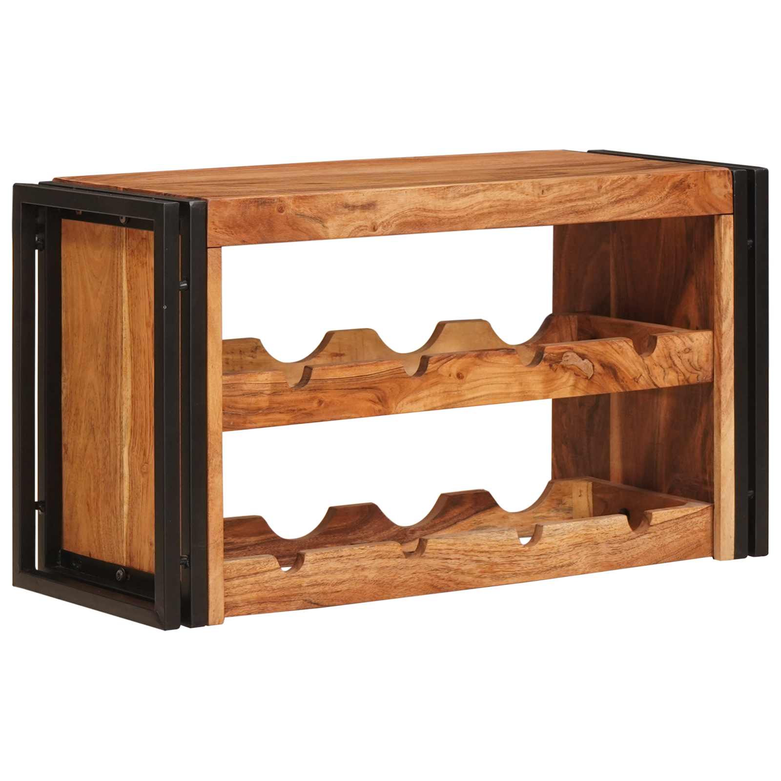 Maison Exclusive - Weinregal Braun 80 X 45 X 33 Cm Massivholz Aka