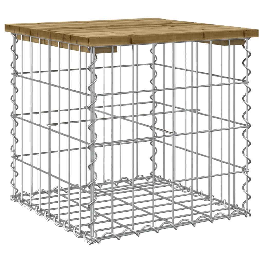 Maison Exclusive - Gartenbank Aus Gabionen 43x44x42 Cm Kiefernhol
