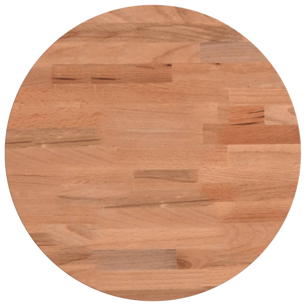 Maison Exclusive - Tischplatte Ø30x4 Cm Rund Massivholz Buche